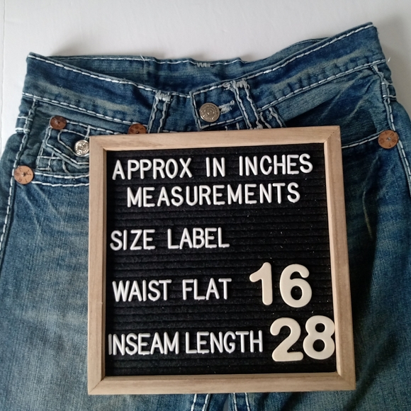 TRUE RELIGION Mens Distressed Blue Jeans Size 32 - Picture 15 of 16